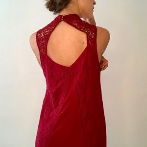 Elegant Mockneck and Open Back Shift Dress